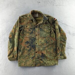 Vintage 2005 German Military Flecktarn Camouflage Jacket Wahler Gr.12 L/Tall